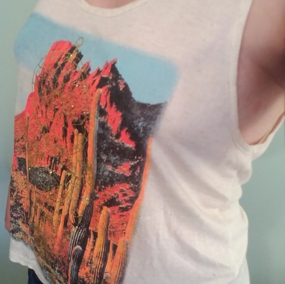 Cute Cactus tank - new without tags! - Picture 2 of 7